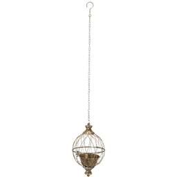 Esschert Design Aged Metal Kugel-Pflanzgefäß - S