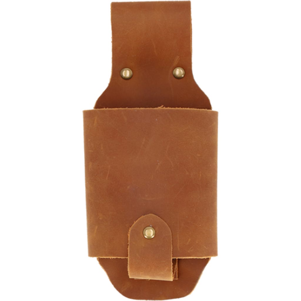 Portabottiglie Da Cintura In Pelle PU Marrone – Accessorio Per Lattine E Bottiglie 500ml, Per Picnic, Barbecue, Escursioni E Giardinaggio