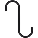 Esschert Design S-Haak - Zwart - 10 cm