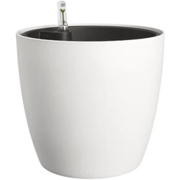 all-in-1 Set Topf brussel rund 25 cm inkl. Bewässerungsystem - weiss
