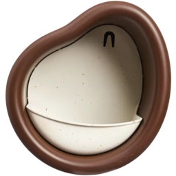 elho organic vogelfutterhaus 25cm - kastanien braun