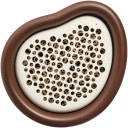 elho organic bienenhotel 25cm - kastanien braun