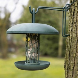 Esschert Design Recycelter Meisenknödelsilo mit Schale