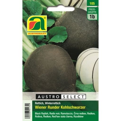 AUSTROSAAT Rettich Wiener Runder Kohlschwarzer - 1 Pkg