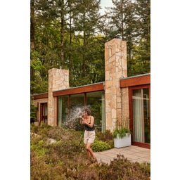 Pflanzgefäß june brick divider 80cm - Leinenweiß - 1 Stk.