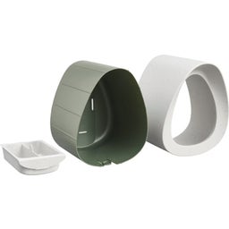 elho essential vogelfutterhaus 18cm - faseriges grau