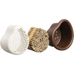 elho organic bienenhotel 25cm - kastanien braun