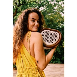 elho organic bienenhotel 25cm - kastanien braun