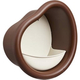 elho organic vogelfutterhaus 25cm - kastanien braun