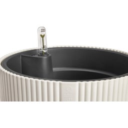 all-in-1 vibes round 18 cm + Inserto per Autoirrigazione - Bianco lino