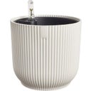 all-in-1 vibes round 18 cm + Inserto per Autoirrigazione - Bianco lino