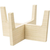 Denk Keramik Drewniany stojak na miski dla psów M & L