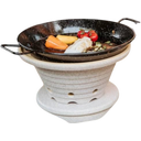 Denk Keramik Bratfeuer-Tischgrill mit Untersatz - 1 Stk.