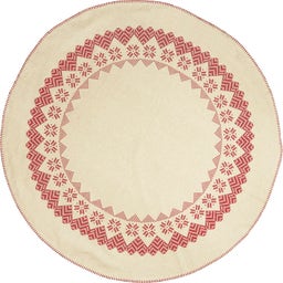 IB Laursen Christmas Tree Rug - Neutral/Red