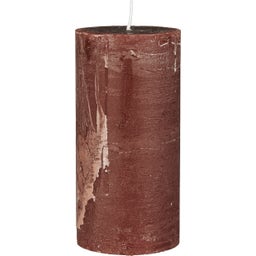 IB Laursen Rustic Candle, height 14 cm - Rust