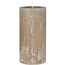IB Laursen Rustieke Kaars - Hoogte 14 cm - Linnen