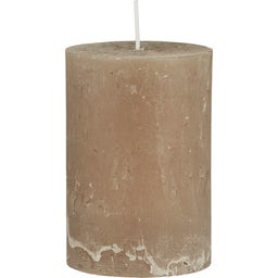 Ib Laursen Rustikale Kerze Höhe 10 cm - Leinen
