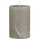 Rustic Candle, H 10 cm, Grey