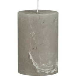 IB Laursen Rustic Candle, H 10 cm - Grey