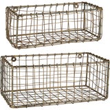 IB Laursen Set of 2 Wall Baskets
