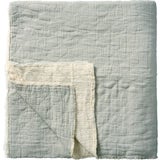 Ib Laursen Decke mit Karo-Stickerei