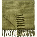 Plaid con Frange, Verde oliva
