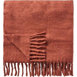 IB Laursen Plaid with Fringes - Rust