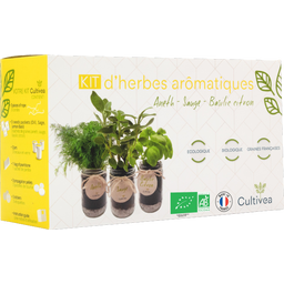 Ready to grow-Set Kräuter (Salbei, Zitronenbasilikum, Dill) - 1 Set