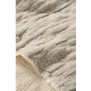 Ib Laursen Decke mit Karo-Stickerei - Hellblau / Offwhite