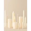 Ib Laursen Rustikale Kerze Höhe 10 cm - Leinen