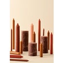 IB Laursen Rustic Candle, H 10 cm - Rust