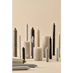 IB Laursen Rustic Candle, H 10 cm - Grey