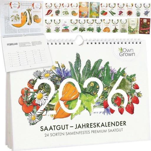 Own Grown Saatgut-Jahreskalender - Bloomling Deutschland