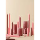 IB Laursen Rustieke Kaars - Hoogte 14 cm - Malve