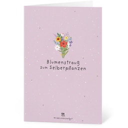 Die Stadtgärtner Grußkarten aus Saatpapier - Blumenstrauß