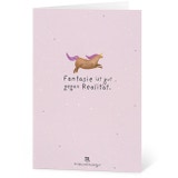 Seed Paper Greeting Card - Fantansie ist gut gegen Realität