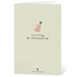 Seed Paper Greeting Card - Viel Erfolg du Glückskind