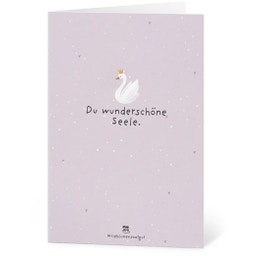 Grußkarten aus Saatpapier - Du wunderschöne Seele