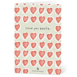 Grußkarten aus Saatpapier - Love you Bestie