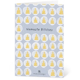 Grußkarten aus Saatpapier - Namaste Bitches