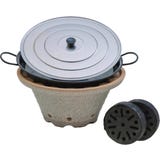 Denk Keramik Bratfeuer-Tischgrill ohne Untersatz