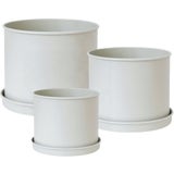 Livlig Blomkruka med Fat Set med 3 st. Metall