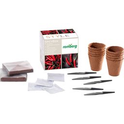 Set di Coltivazione SPICY-BOX - Peperoni e Peperoncini