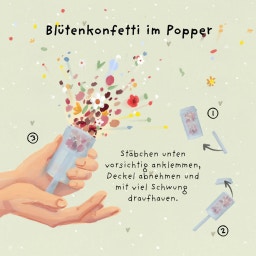 Die Stadtgärtner Blütenkonfetti Popper 