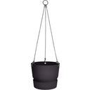 elho greenville hanging basket, 24 cm - nero