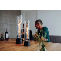 höfats SPIN air 1200 Tabletop Fireplace - Matt Black