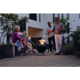 höfats MOON 45 Fire Bowl with Low Base - All Black