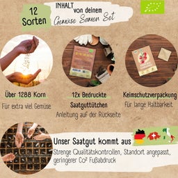 LOVEPLANTS Bio Gemüsesamen - 1 Set