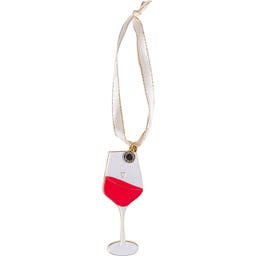 Decorazione per Albero di Natale - Calice di Vino - 1 pz.