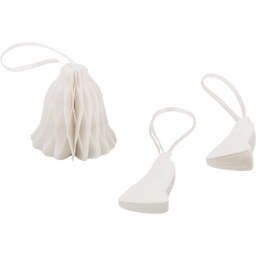Eulenschnitt Papieranhänger Glocke 3er Set natur - 1 Set